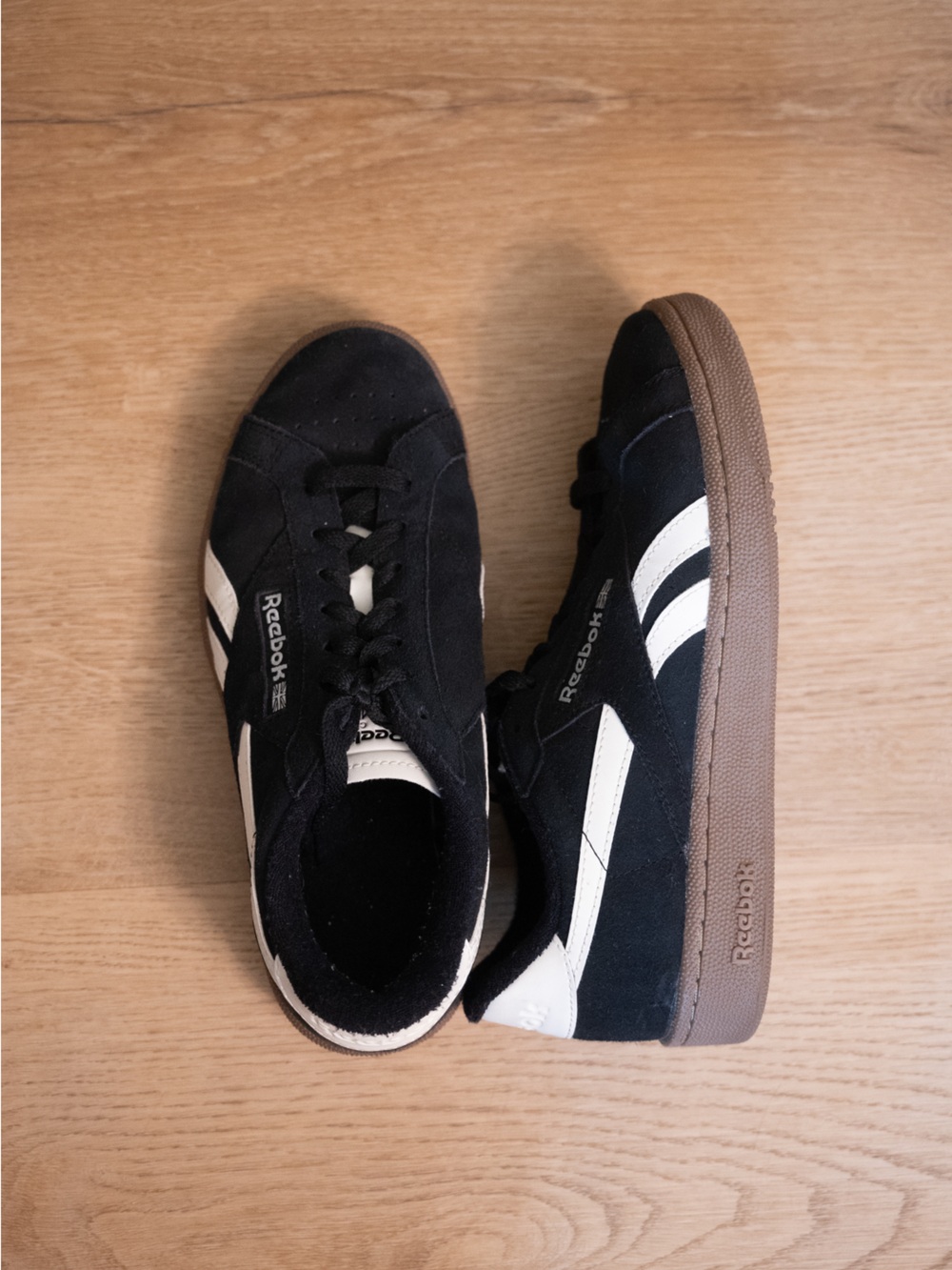 Reebok Club C Grounds UK Core Black Chalk Gum Mens Casual Shoes Size 7